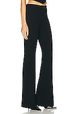 SANS FAFF Pin Tuck Palazzo Pant in Black, view 2, click to view large image.