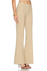 SANS FAFF Lizzy Low Rise Flared Trouser in Camel, view 2, click to view large image.