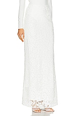 SANS FAFF Florence Maxi Skirt in White, view 2, click to view large image.