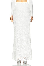 SANS FAFF Florence Maxi Skirt in White, view 3, click to view large image.