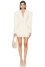 SANS FAFF Margot Mini Lined Skirt in Cream, view 4, click to view large image.