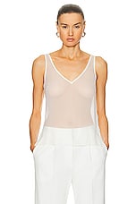 SANS FAFF Sunday Sheer Camisole Top in White, view 1, click to view large image.