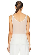 SANS FAFF Sunday Sheer Camisole Top in White, view 3, click to view large image.