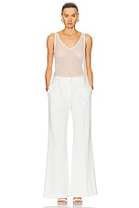 SANS FAFF Sunday Sheer Camisole Top in White, view 4, click to view large image.