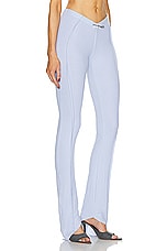 SAMI MIRO VINTAGE Asymmetric Pants in Blue Lace, view 2, click to view large image.