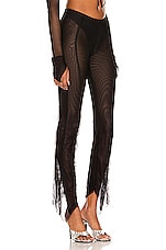 SAMI MIRO VINTAGE Asymmetric Pants in Black, view 2, click to view large image.
