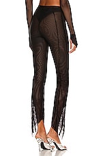 SAMI MIRO VINTAGE Asymmetric Pants in Black, view 3, click to view large image.