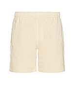 SATURDAYS NYC Austin Pigment Dyed Sweatshort in Biscotti, view 1, click to view large image.