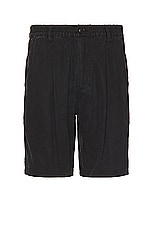 SATURDAYS NYC Keigo Pigment Dyed Short in Black, view 1, click to view large image.