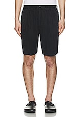 SATURDAYS NYC Keigo Pigment Dyed Short in Black, view 3, click to view large image.