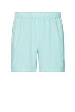 SATURDAYS NYC Mario Pigment Dyed Short in Canal Blue, view 1, click to view large image.