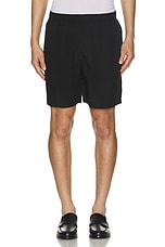 SATURDAYS NYC Tyler Lyocell Ripstop Short in Black, view 4, click to view large image.