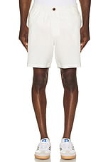 SATURDAYS NYC Ambrose Linen Short in Ivory, view 3, click to view large image.