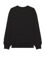 SATURDAYS NYC Bowery Cheetah Sweater in Black, view 2, click to view large image.