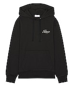 SATURDAYS NYC Ditch Signature Hoodie in Black, view 1, click to view large image.