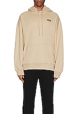 SATURDAYS NYC Warren Sound Of Ny Hoodie in Classic Khaki, view 3, click to view large image.