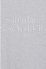 SATURDAYS NYC Bowery Miller Standard Crew in Ash Heather, view 3, click to view large image.