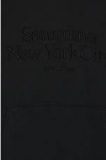 SATURDAYS NYC Ditch Miller Standard Hoodie in Black, view 3, click to view large image.