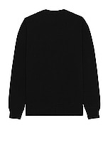SATURDAYS NYC Michael High Guage Knit Cardigan in Black, view 2, click to view large image.
