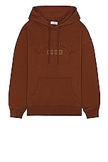 SATURDAYS NYC Warren Varsity Hoodie in Tortoise Shell, view 1, click to view large image.
