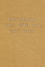 SATURDAYS NYC Ditch International Hoodie in Camel, view 3, click to view large image.