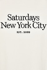 SATURDAYS NYC Bowery Miller Standard Crew in Ivory, view 3, click to view large image.