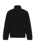 SATURDAYS NYC Spencer Polar Fleece Full Zip Jacket in Black, view 2, click to view large image.