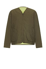 SATURDAYS NYC Khari Reversible Jacket in Army Green, view 1, click to view large image.