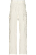 SATURDAYS NYC Morris Canvas Carpenter Pant in Ivory, view 2, click to view large image.