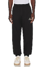 SATURDAYS NYC Abrams Signature Sweatpants in Black, view 5, click to view large image.