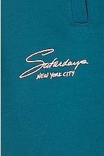 SATURDAYS NYC Abrams Signature Sweatpants in Gulf Coast, view 3, click to view large image.