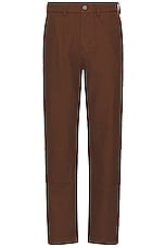 SATURDAYS NYC Morris Brushed Carpenter Pant in Downtown Brown, view 1, click to view large image.
