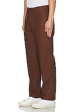 SATURDAYS NYC Morris Brushed Carpenter Pant in Downtown Brown, view 4, click to view large image.