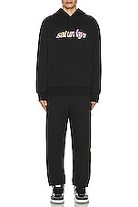 SATURDAYS NYC Abrams Movement Sweatpant in Black, view 6, click to view large image.