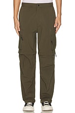 SATURDAYS NYC Tota Convertible Pant in Army Green, view 5, click to view large image.