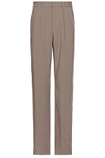 SATURDAYS NYC George Wool Gabardine Trouser in Taupe, view 1, click to view large image.