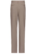 SATURDAYS NYC George Wool Gabardine Trouser in Taupe, view 2, click to view large image.