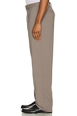 SATURDAYS NYC George Wool Gabardine Trouser in Taupe, view 4, click to view large image.