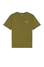 SATURDAYS NYC Script Short Sleeve Tee in Mayfly, view 1, click to view large image.