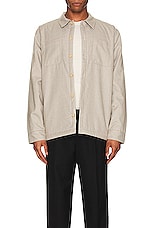 SATURDAYS NYC Rhodes Padded Overshirt in Bungee, view 5, click to view large image.