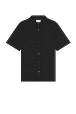 SATURDAYS NYC Bruce Leopard Shirt in Black, view 1, click to view large image.