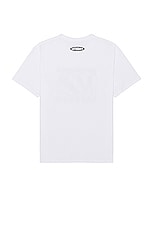 SATURDAYS NYC Records Tee in White, view 2, click to view large image.