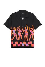SATURDAYS NYC Canty Dancer Shirt in Black, view 1, click to view large image.