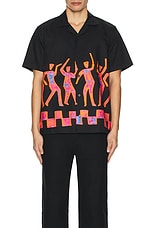 SATURDAYS NYC Canty Dancer Shirt in Black, view 3, click to view large image.