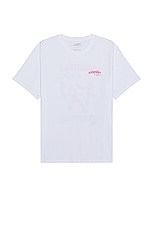 SATURDAYS NYC Movement Standard Tee in White, view 2, click to view large image.