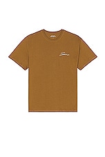 SATURDAYS NYC Signature Standard Tee in Camel, view 1, click to view large image.