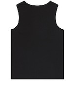SATURDAYS NYC Cotton Rib Tank in Black, view 2, click to view large image.