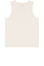 SATURDAYS NYC Cotton Rib Tank in Ivory, view 1, click to view large image.