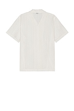 SATURDAYS NYC Canty Cotton Lace Shirt in Ivory, view 2, click to view large image.