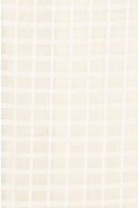 SATURDAYS NYC Canty Sheer Check Shirt in Antique White, view 3, click to view large image.